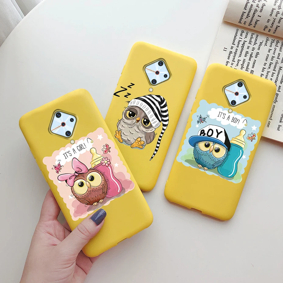 For Vivo V17 S1 Pro 1920 Case Cute Butterfly Flower Cover Silicone Soft Phone Coque v17 Russia Funda V1945A |