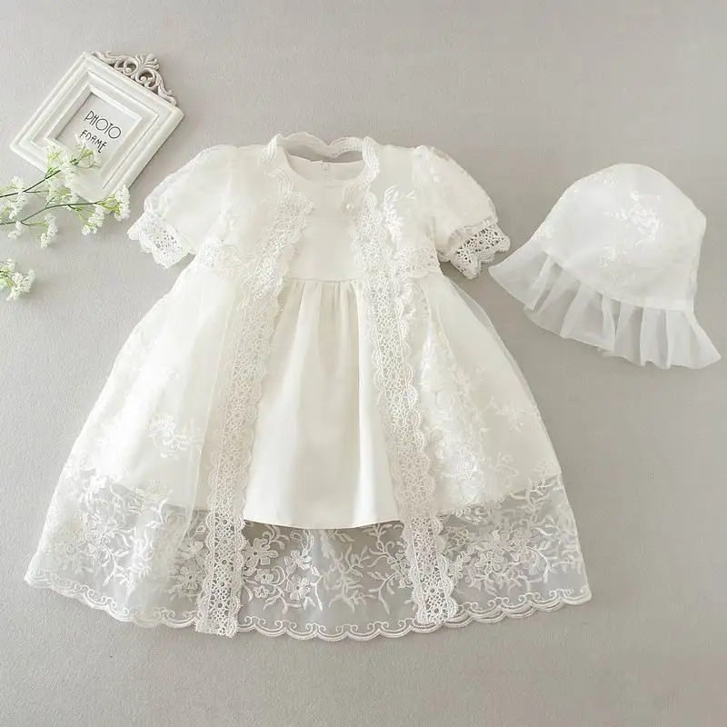 3 шт./комплект детское кружевное платье для крещения|baptism dress|baby girl christeningbaby christening