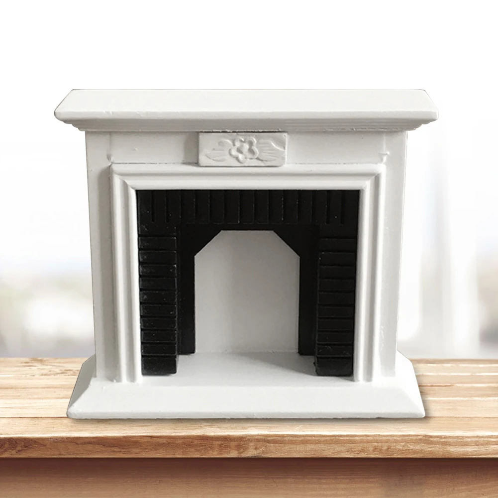 

1:12 Free Standing Furniture Toys Decoration Props Doll House Home Festival Christmas Fireplace Ornament Lightweight Miniature