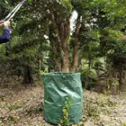 Вместительный садовый мешок, многоразовый листовой мешок, легкий контейнер для мусора, садовый мешок для мусора, складной контейнер для мусора J3f5