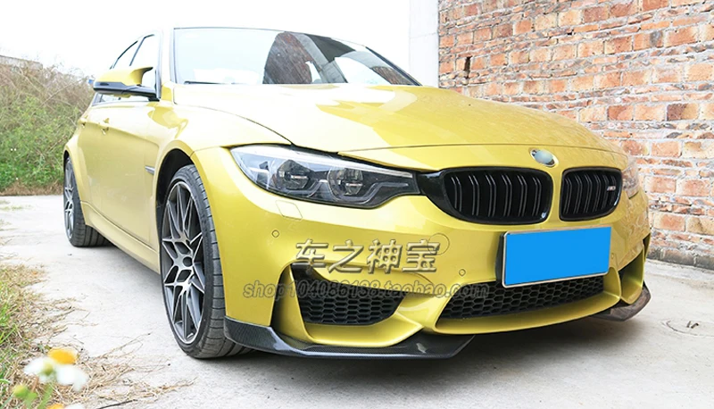 Передняя опора из углеродного волокна брызговики для губ BMW 3 4 Серии F80 F82 F83 M3 M4 2014