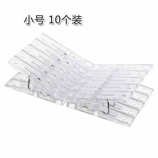 

25m Mini Spring Clear Transparent Clips Clothes Photo Paper Peg Pin Clothespin Craft Clips Party Home Decoration