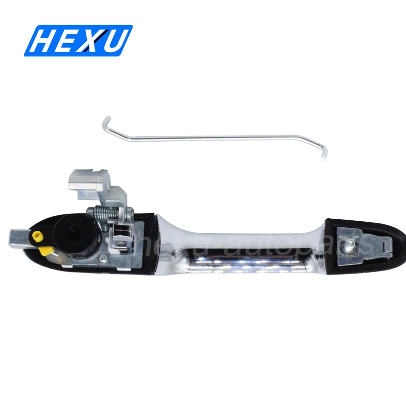 Левая или пассажирская правая наружная дверная ручка водителя с хромом для Fiat 500