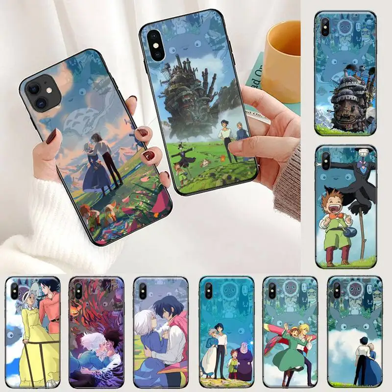 

Anime Howl's Howls Moving Castle Phone Case For iphone 12 11 13 7 8 6 s plus x xs xr pro max mini