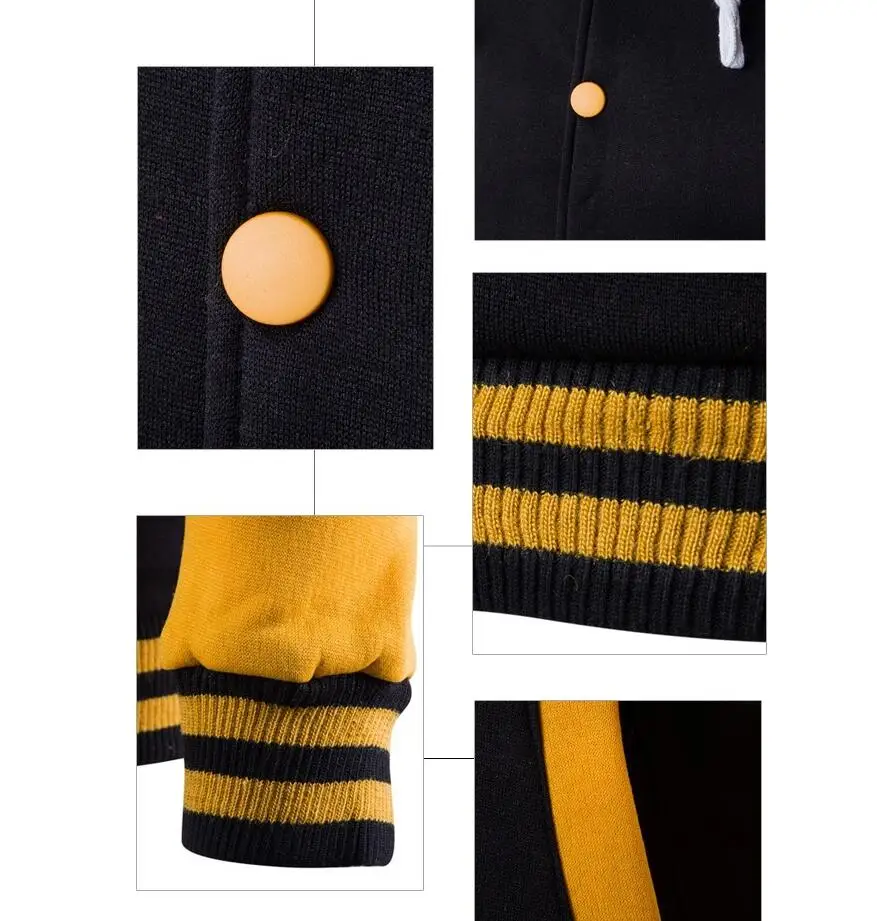 Демисезонная мужская толстовка с капюшоном куртка для мальчиков бейсбольные