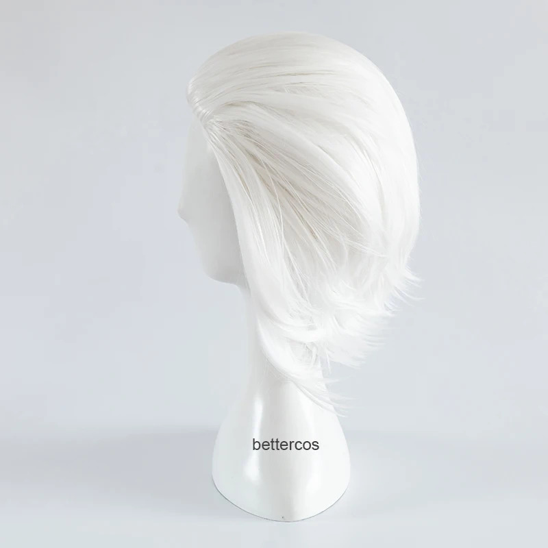 Парик для косплея маленькой Русалочки Урсула белые короткие термостойкие