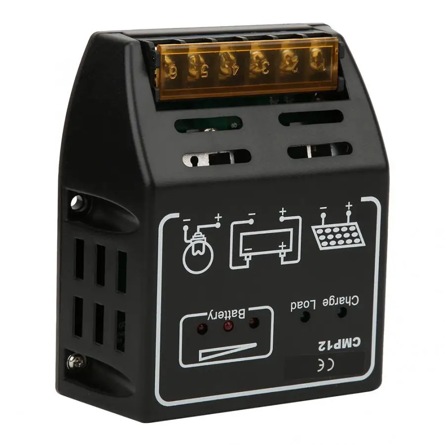 За максимальной точкой мощности Солнечный контроллер заряда черного цвета с