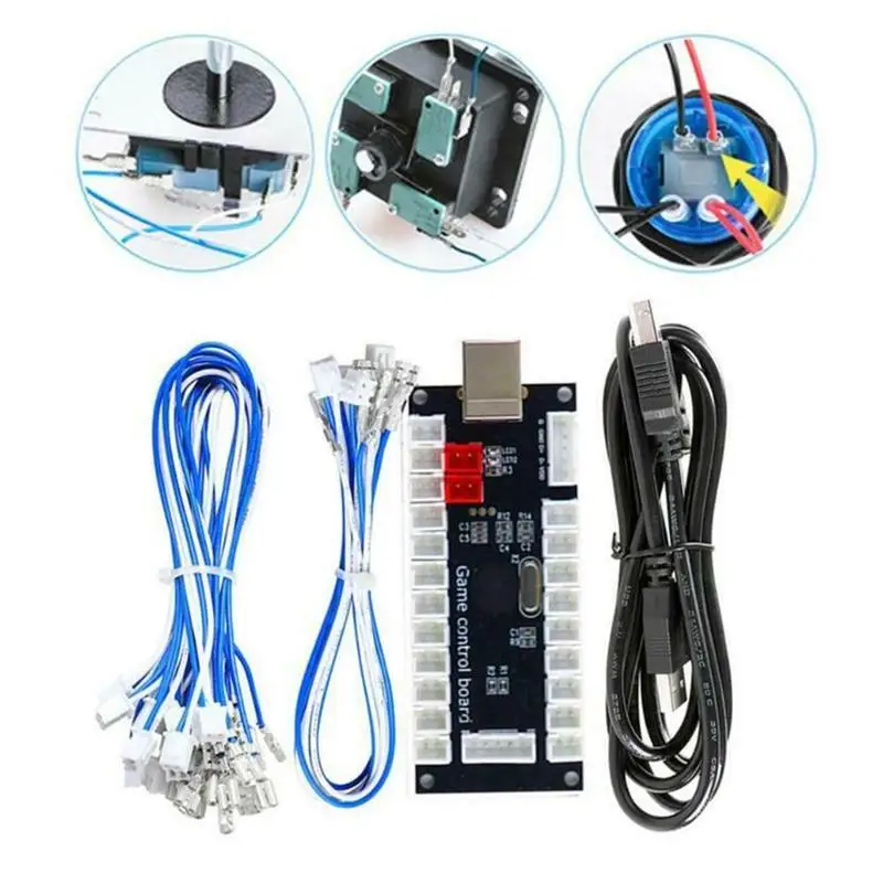 

DIY Zero Delay Arcade USB Encoder PC to Joystick for Mame Jamma & Other Fighting Games