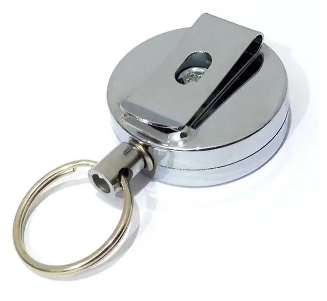 

1 Pcs Cute 4cm Metal Card Badge Holder Retractable Key Chain Badge Reels School Stationery Office Gifts