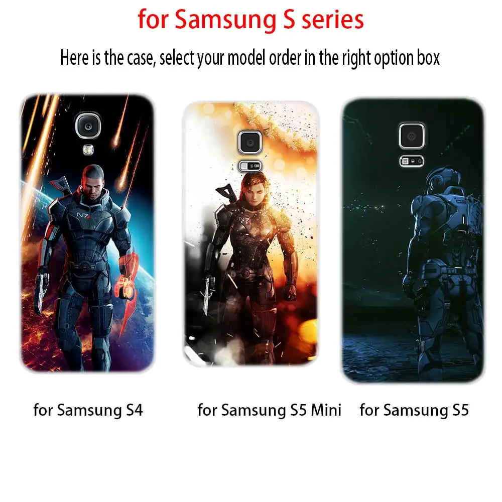 Мягкий силиконовый чехол для Samsung S30 S20 S11 S10 S9 S8 Plus lite 11e 10e Uitra S7Edge N7 Mass Effect|Бамперы| |