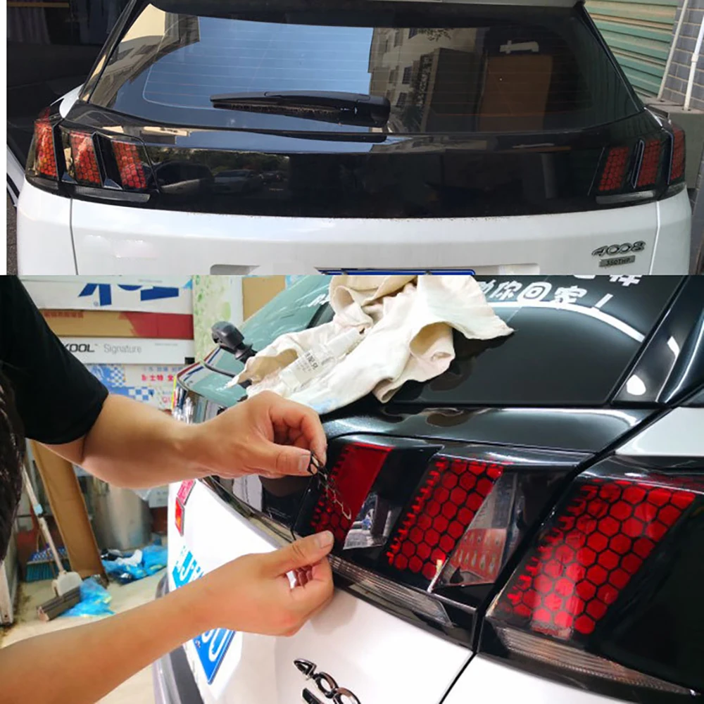 Подходит для Peugeot 3008 4008 5008 модификация специальная наклейка задних фонарей Mustang с