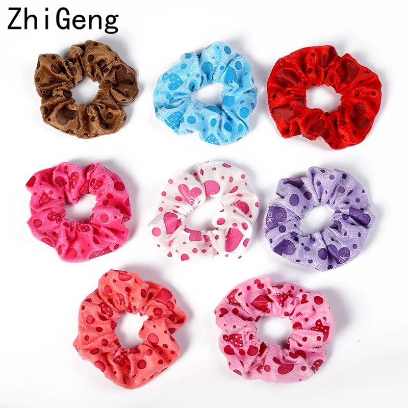 8 шт. Однотонные резинки для волос резинка из эластичной марлевой ткани