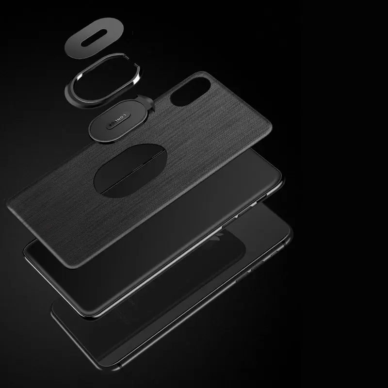 Чехол для телефона на чехле iphone X XS XR Max 8 7 6 6S Plus Магнитный держатель кольцо Крышка