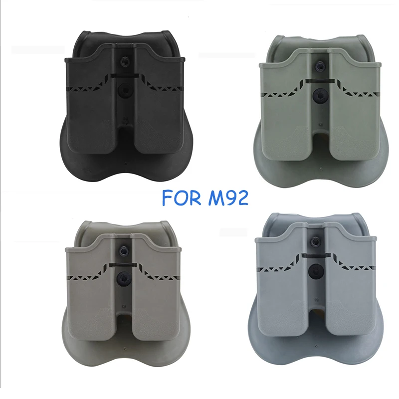 

CQC Series Tactical Pistol Double Magazine Pouch for M92 Polymer Airsoft Ammo MAG Pouch Hunting Case