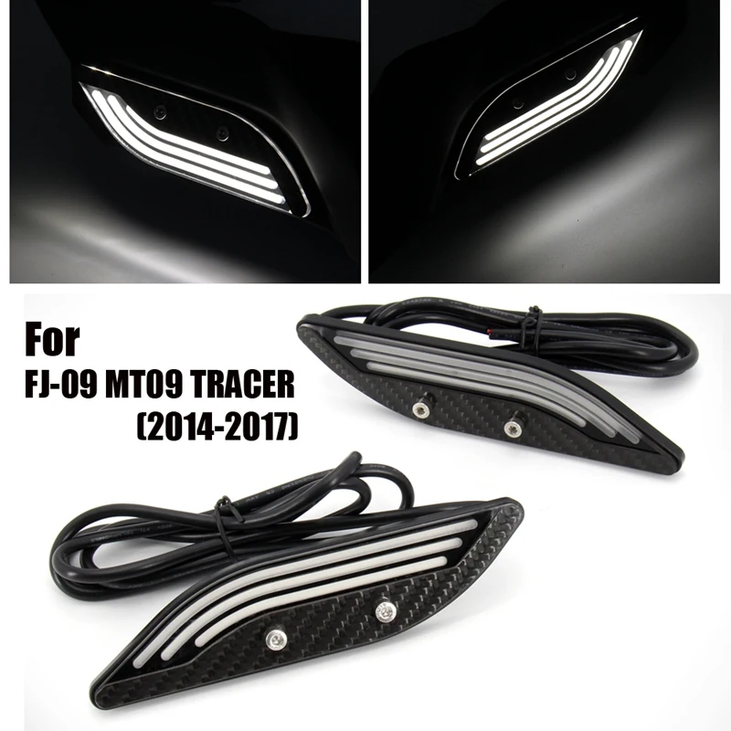 

Motorcycle Hand Guard Decorative Lights Knuckle Guard LED Kit for YAMAHA MT09 TRACER FJ-09 MT-09 TRACER 2014 - 2017