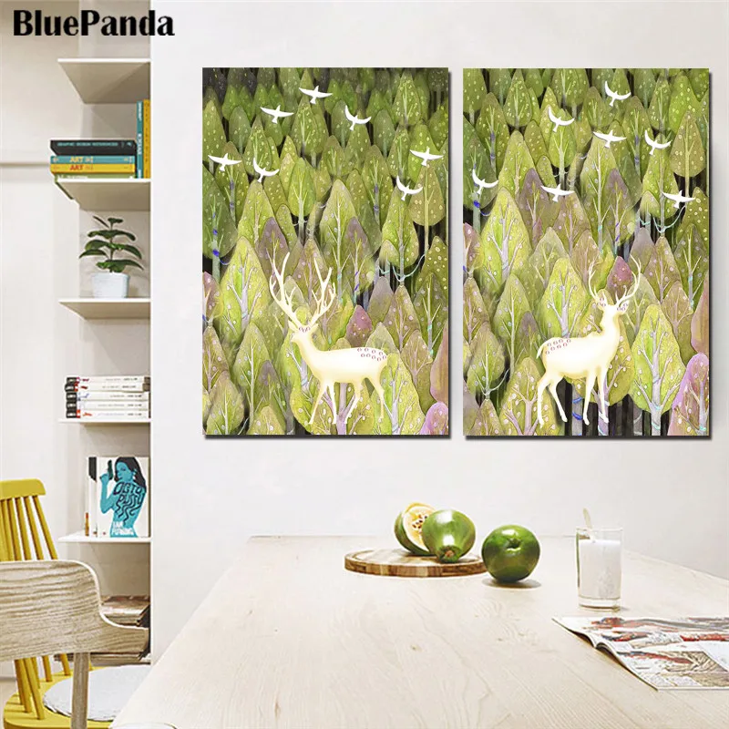 Абстрактное дерево оленя Детские художественные фотографии детские настенные