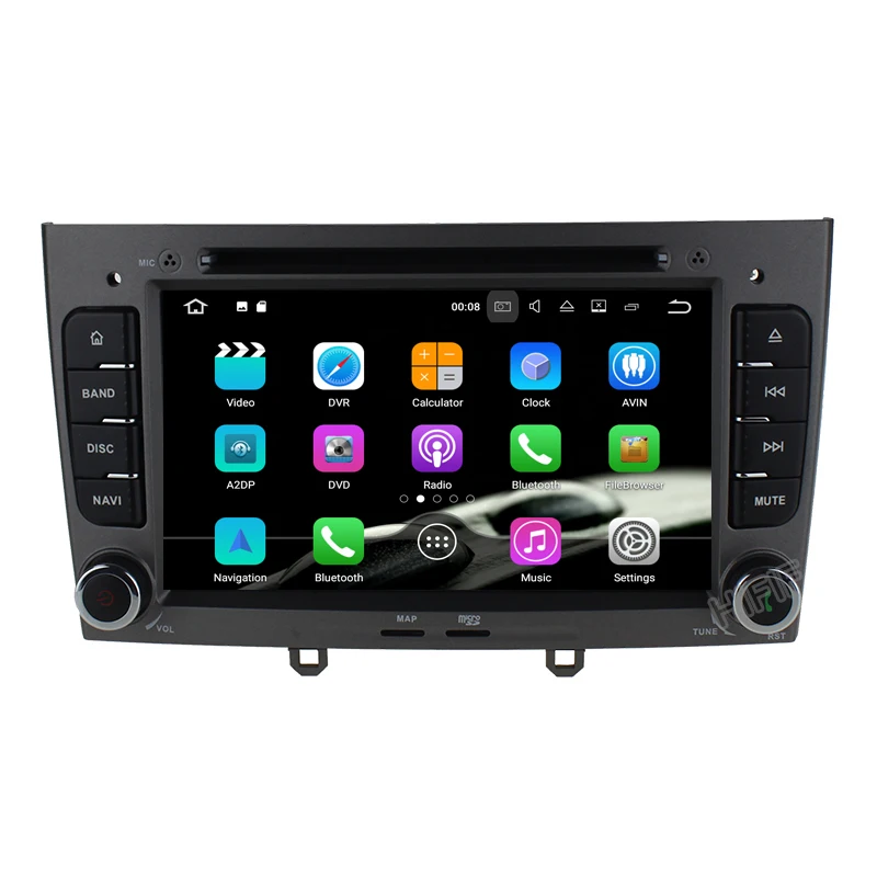 PX6 DSP 8 ядер Android 10 OS специальный автомобильный DVD для Peugeot 408 2010 2011 и 308 I (T7) 2008 с