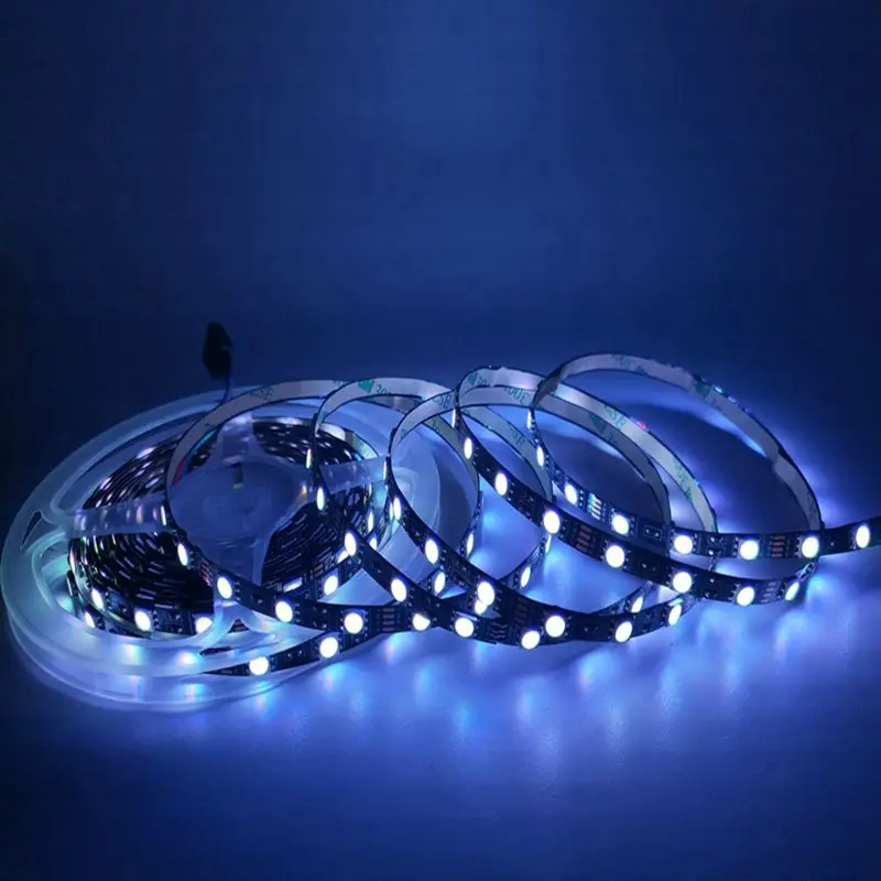 

SMD 5050 RGB Led Strip Luces Light Smart Cuttable 300Led 5m/Lot 60Leds/m Flexible RGB IP30 6mm DC5/12/24V