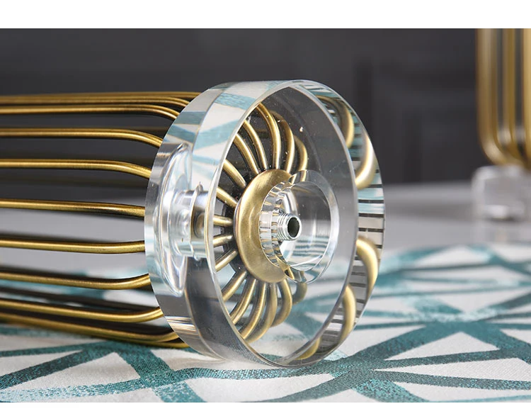 Аксессуары для украшения дома металлические золотые в форме клетки птицы статуя