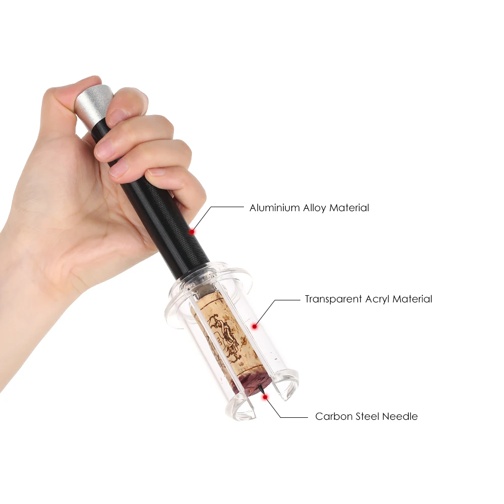 Air Pump Wine Bottle Opener Pressure Vacuum Red Stopper Beer Lid Corkscrew Corks Out Tool Pin Pourer | Дом и сад