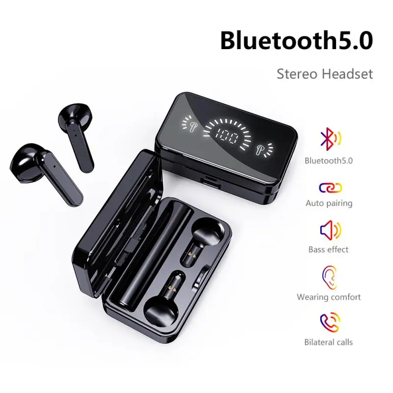 

Bluetooth-наушники TWS для всех смартфонов, спортивные стереонаушники, беспроводные Игровые наушники-вкладыши