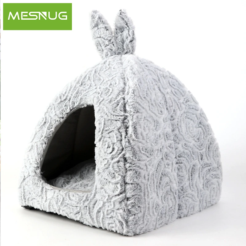 MESNUG зимняя теплая кровать для палатки кошек с заячьими ушками дышащая мягкая