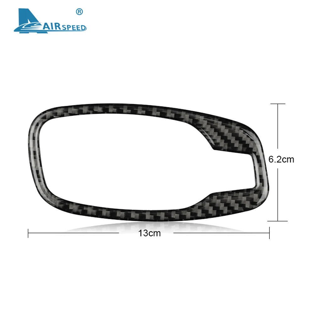 AIRSPEED for BMW E60 520i 520d 525i 525d 530i Accessories Carbon Fiber Interior Trim Car Door Handle Cover Frame Sticker for E60