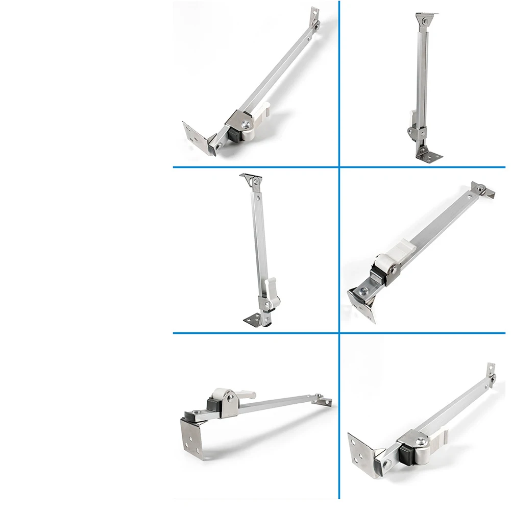 Security Stainless Steel Home Hardware Restrictor Wind Brace Limiter Heavy Duty Angle Controller Tools Telescopic Window Support |