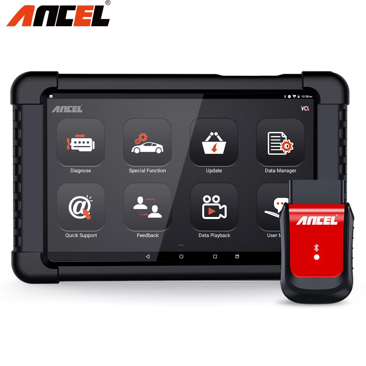 Диагностический сканер Ancel X6 OBD2 все системы для автомобиля TPMS ABS кровотечение