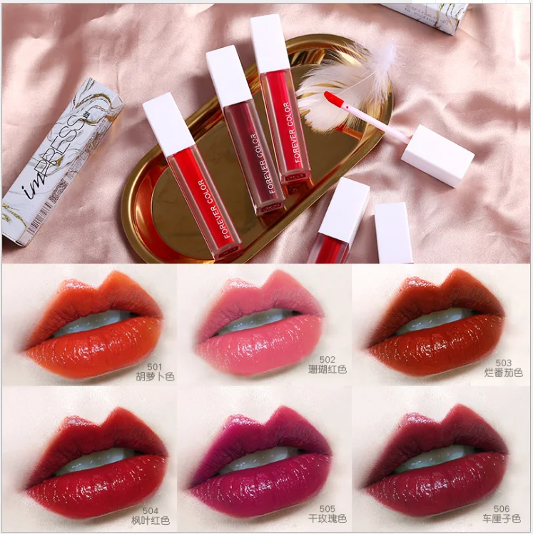 OSW зеркальная поверхность блеск для губ оттенок макияж 5 цветов жидкая помада с