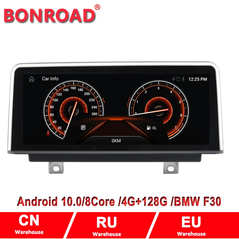 

Автомобильный мультимедийный NBT-навигатор Bonroad, 10,25 дюйма, Android 10, ОЗУ 4 Гб, ПЗУ 64 ГБ, память Rom128G для F30/F31/F34/F20/F21/F32/F33/F36, GPS