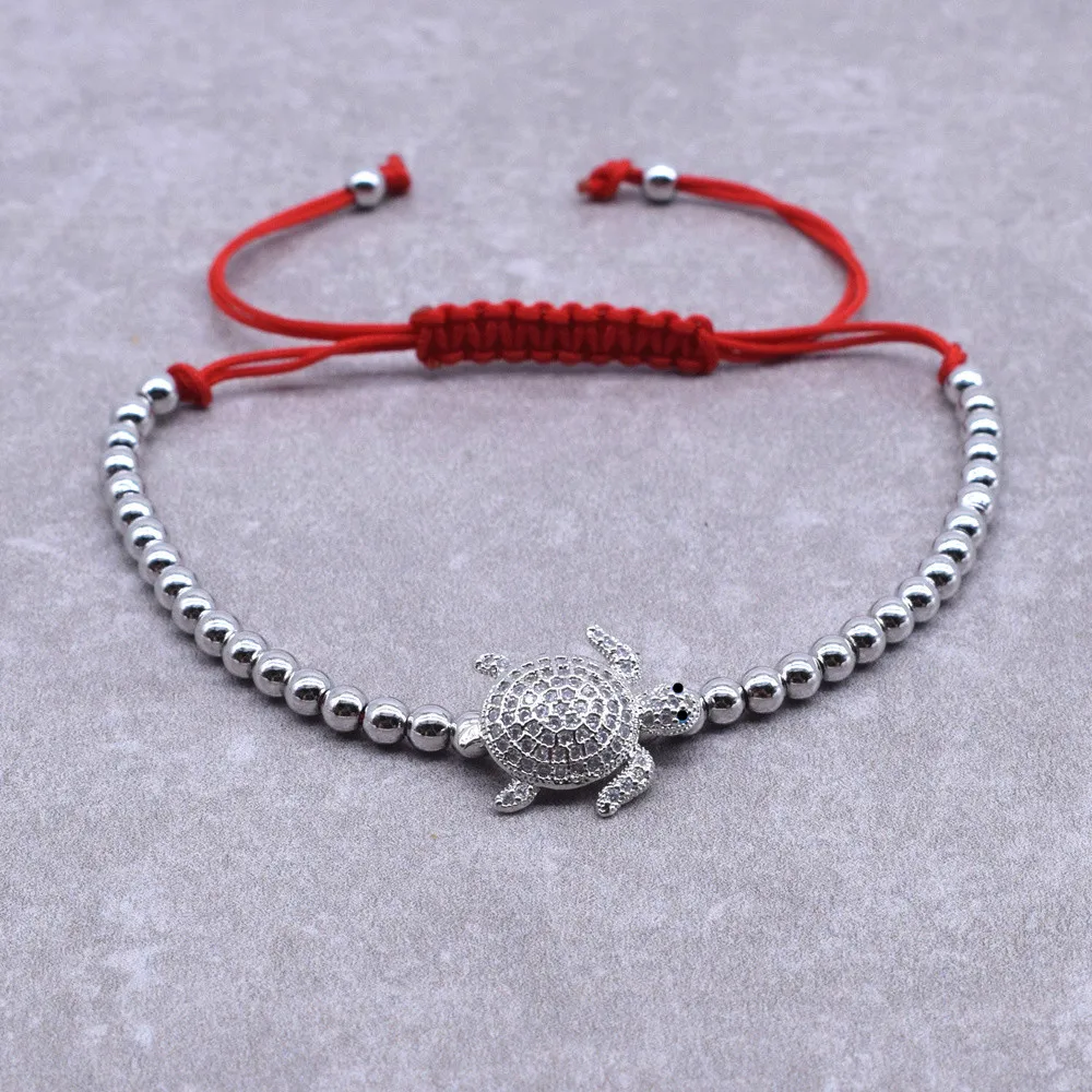 Женский и мужской летний браслет VOQ классический Регулируемый с бусинами в виде