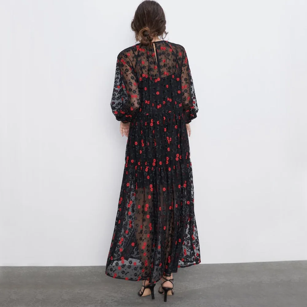 ZA Новое разноцветное модное платье с принтом женская одежда Boho Свободное платье с v-образным вырезом Вечерние подарки