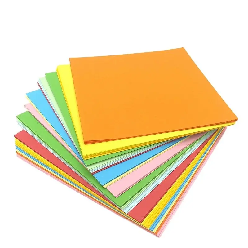 

Square Origami 7x7cm 10x10cm 15x15cm Children's Cutting Book Interesting 10 Color Manual Making Kindergarten Baby Toys Paper