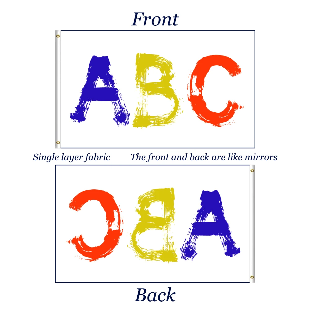 Пользовательские двухсторонние 3x5ft флаг Однослойная ткань компания клуб Спорт