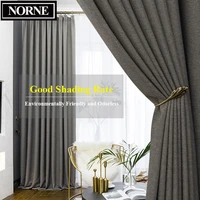 norne faux linen 80 85 shading thick thermal insulated blackout curtains blinds for bedroom living room drapes custom made