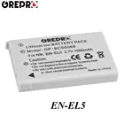 1 шт. 3,7 V 1600 мАч, EN-EL5 литий-ионная аккумуляторная батарея для Nikon Coolpix P90 P100 P500 P510 P520 P530 P5000 P5100 L50, EN EL5 ENEL5 батарея