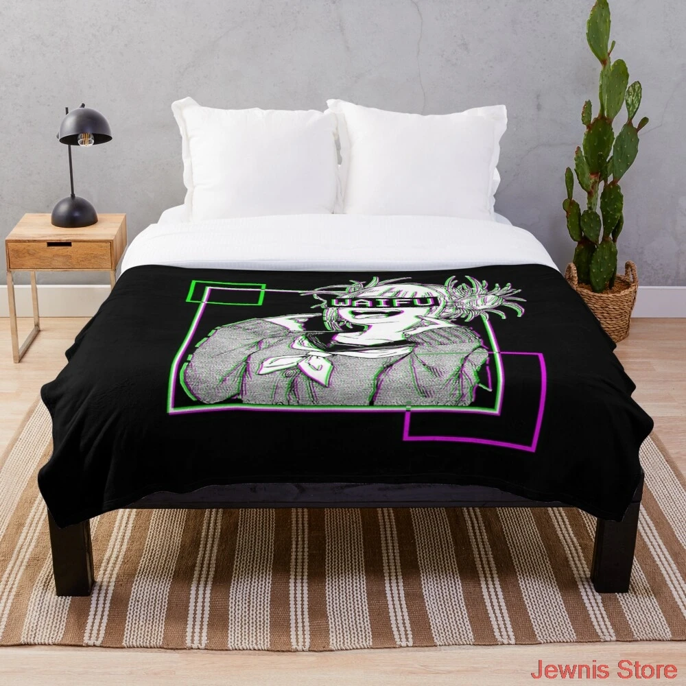 

Toga Himiko Glitch одеяло моя геройская Академия Снежинка шерстяное одеяло Коралловое флисовое покрывало одеяло s портативное одеяло