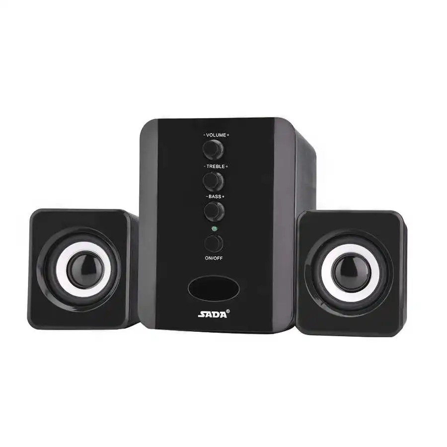 Комбинированные мини колонки SADA с USB 2 1 проводные компьютерные басовый