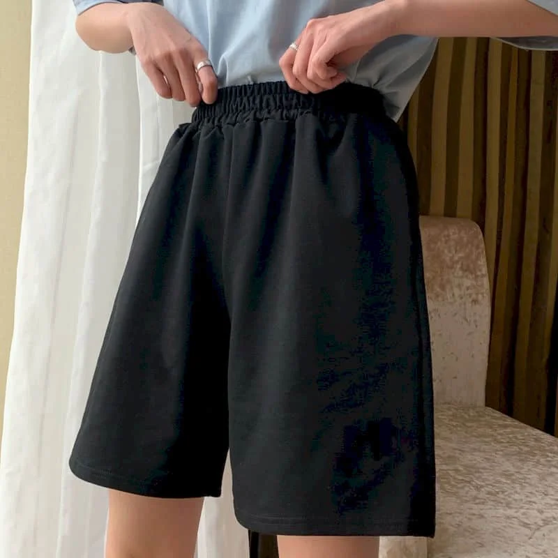 

Wide Leg Five-point Pants Women Shorts Female Summer Thin Section Korean Student Loose Running Sports Wild Shorts Casual Pants