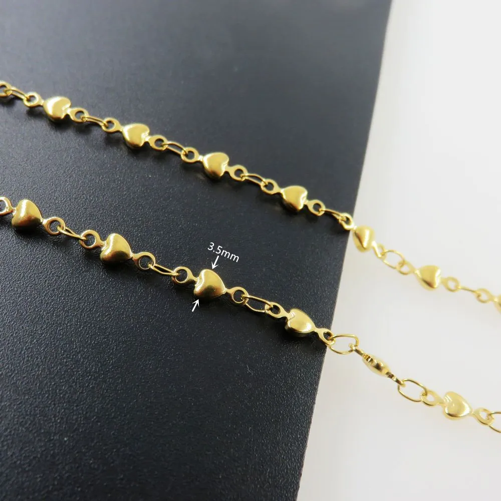 Женская цепочка из нержавеющей стали ожерелье золотистого цвета 7 видов 20 дюймов