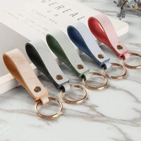 high grade genuine leather women keychain car key chains for key rings holder cute purse pendant bag charm couples lovers gift