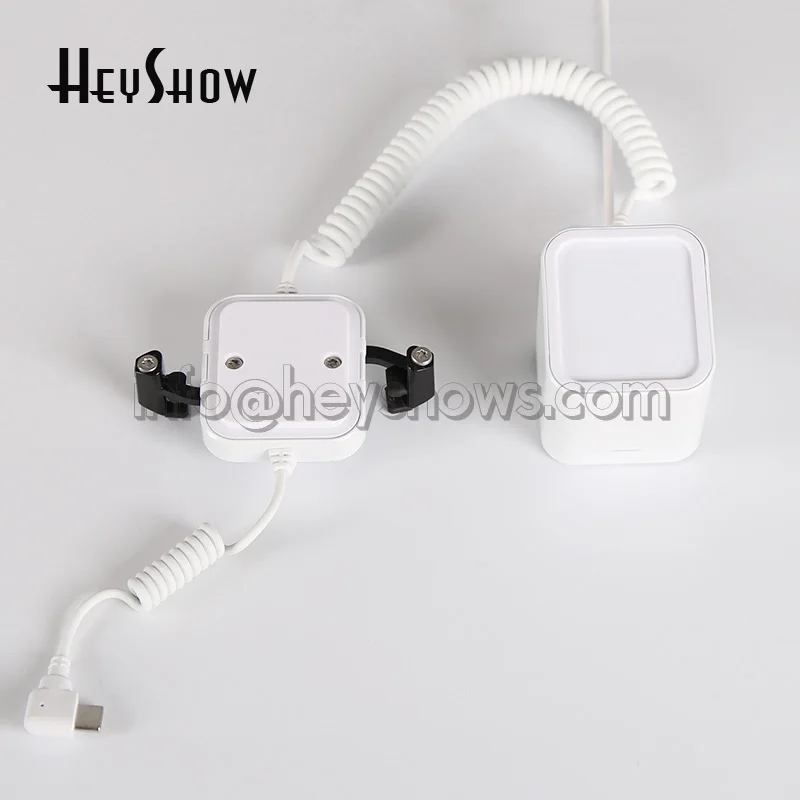 Mobile Phone Security Anti-Theft Device White Display Stand Smartphone Secure Burglar Alarm System Holder With Clamp enlarge