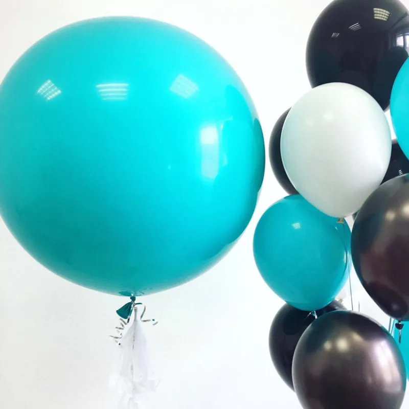 5 шт./лот 18 дюймов 45 см супер большие разноцветные латексные гелиевые шары детские
