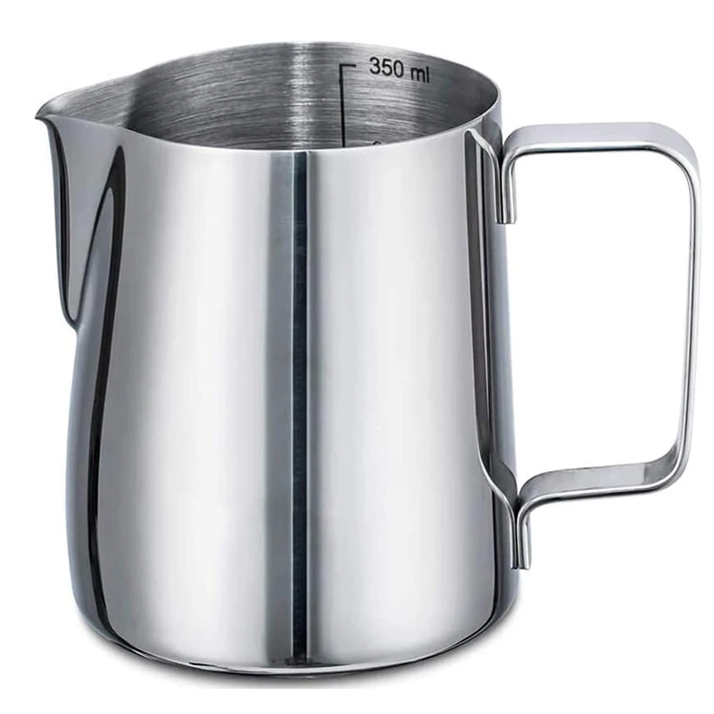 

Кружка для взбивания молока из нержавеющей стали, ручная работа, кофеварка для латте, кувшин для эспрессо, бариста, капучино, молочного крем...