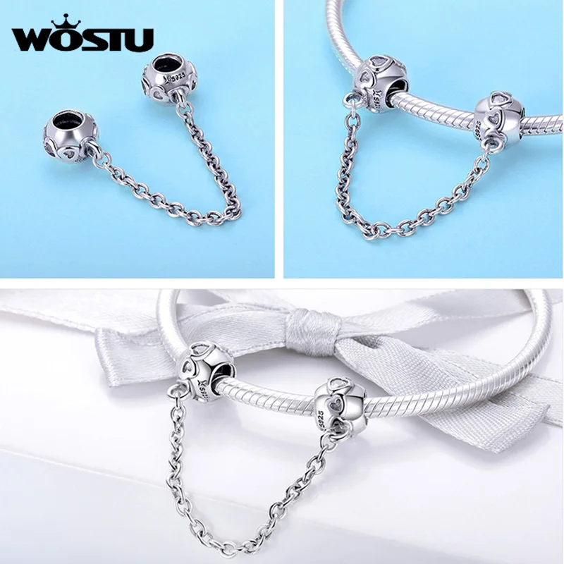 WOSTU Family Heart Copper Charm High heels Pendant Bee Boy &amp Girl Dangle Beads Fit Original Bracelets For Women Jewelry | Украшения и