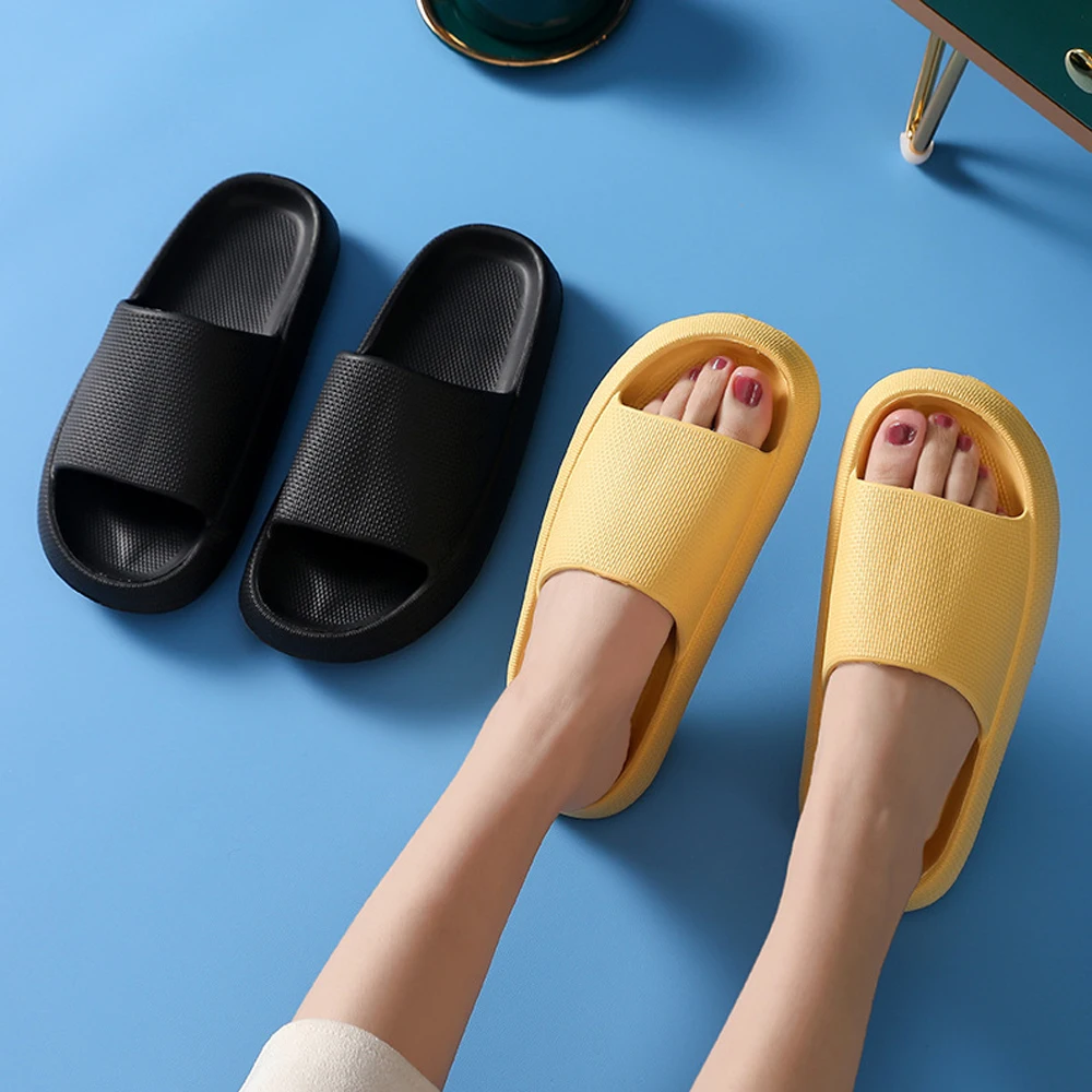 Platform Slipper Thickened Non-slip Sandals Thick Sole House Slippers Bathroom Footwear Summer Beach Sandal Slipper