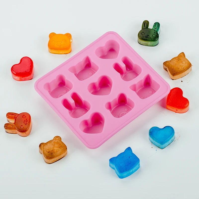 

Cute DIY Lollipop Molds Jelly Candy Chocolate Cake Mold Variety Shapes Cake Silicone Form For Baking Decorating Tool