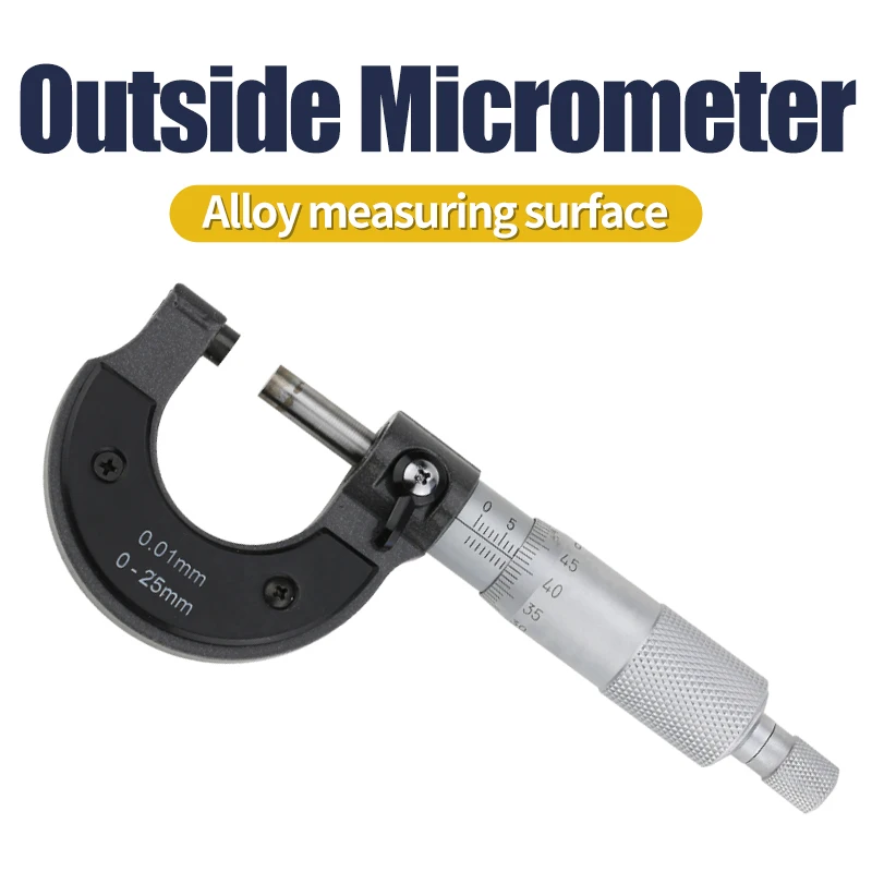 Измерительный Range0 25mm наружный микрометр метрический карбид калибровочных