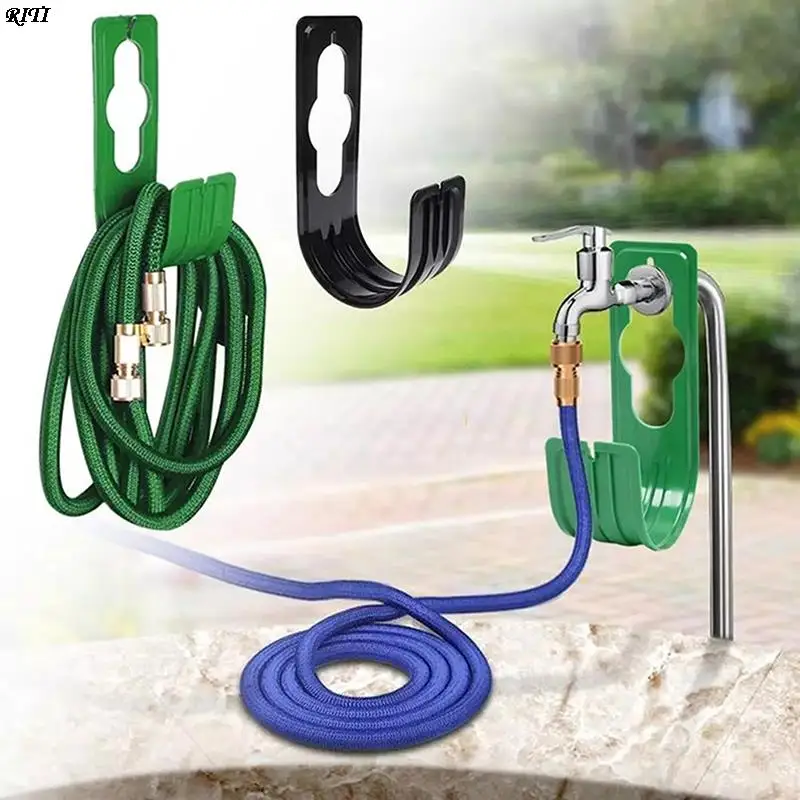 Green Garden Hose Hanger Car Holder Wall Mount Plastic RustFree | Дом и сад